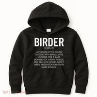 Birder Definition Funny Bird Watching Kids Hoodie thumb 0