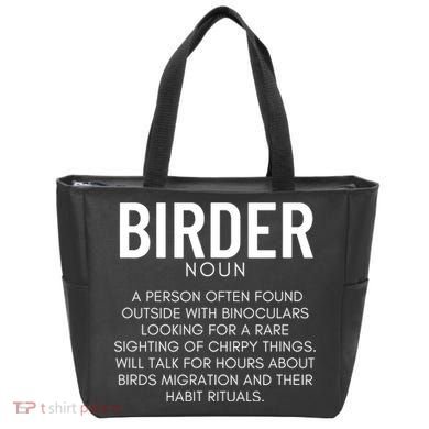 Birder Definition Funny Bird Watching Tote Bag