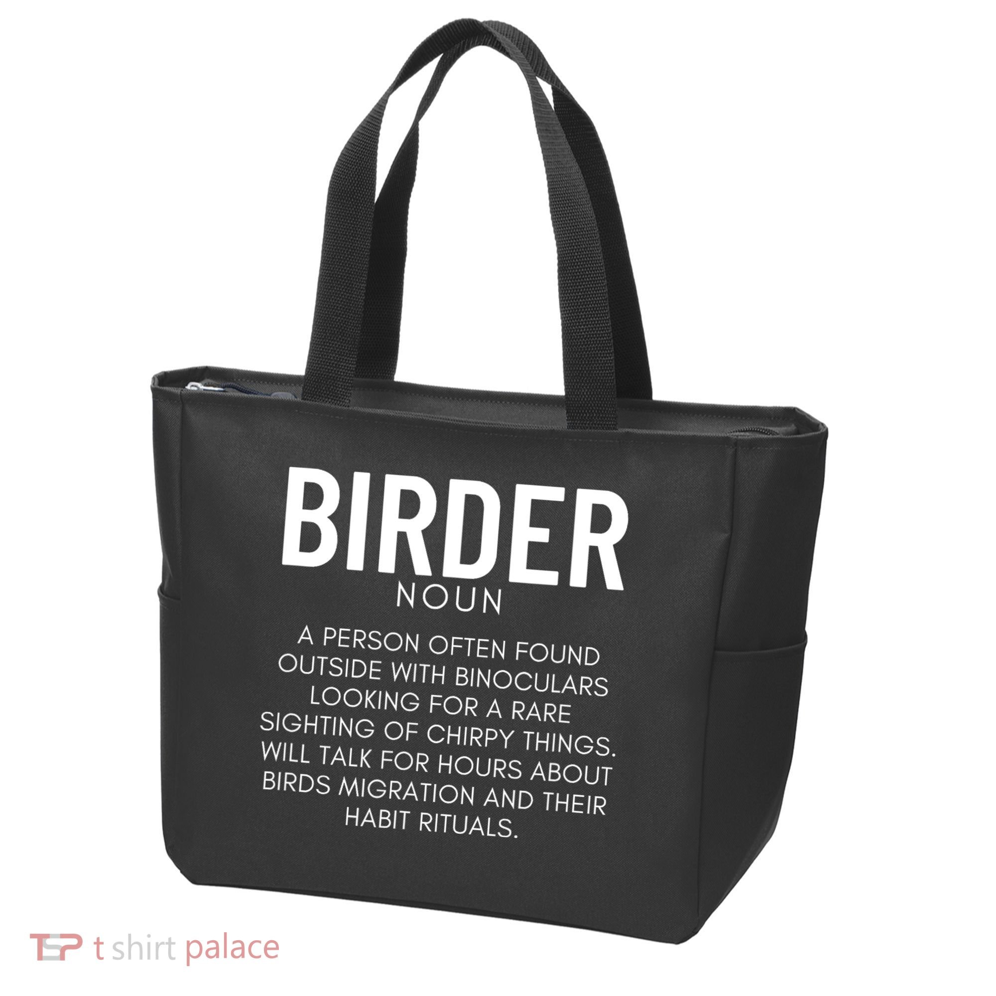 Birder Definition Funny Bird Watching Tote Bag