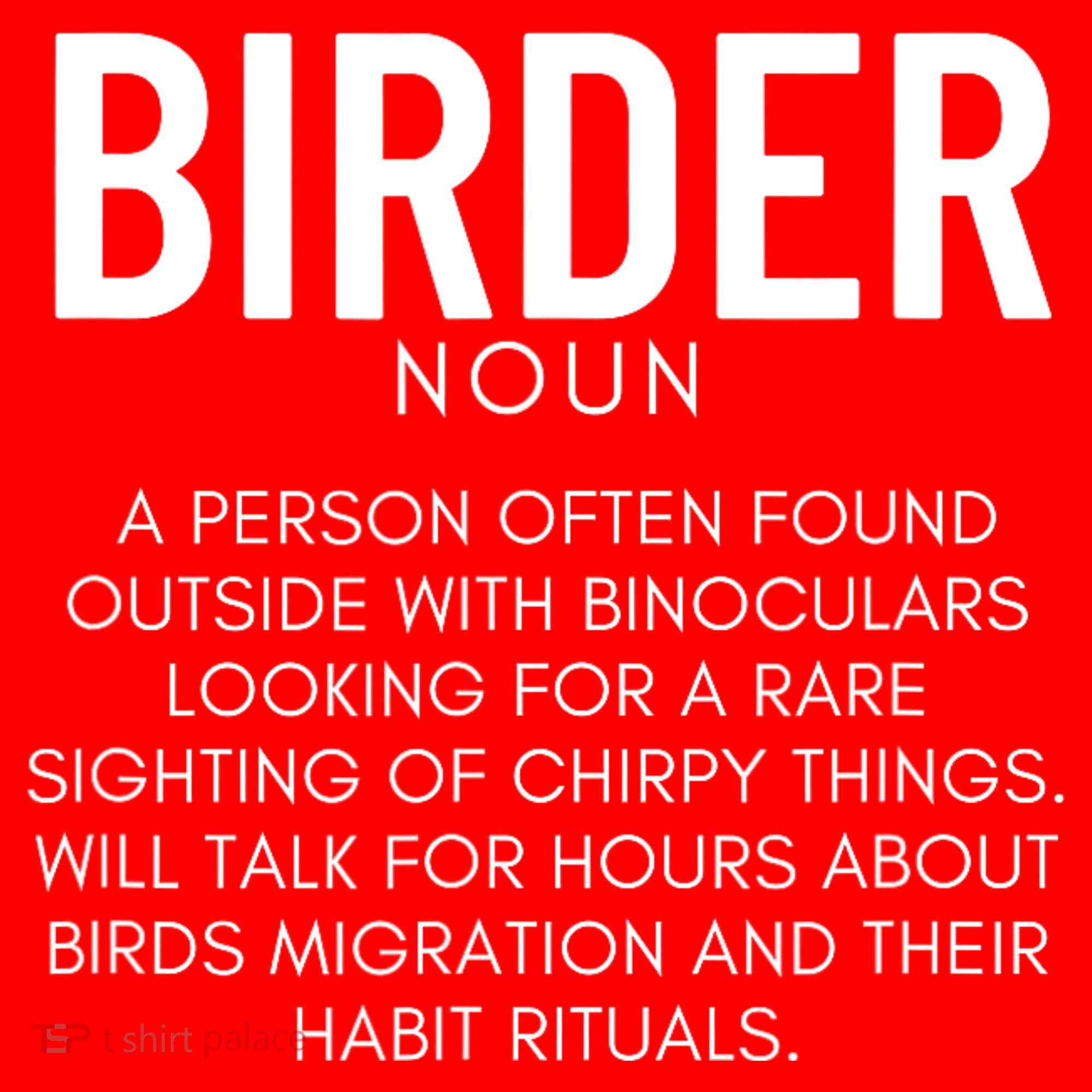 Birder Definition Funny Bird Watching Santa Hat