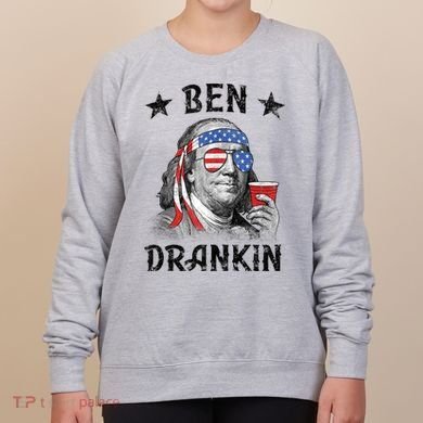 Ben Drankin Funny 4th Of July Women's Sweatshirt