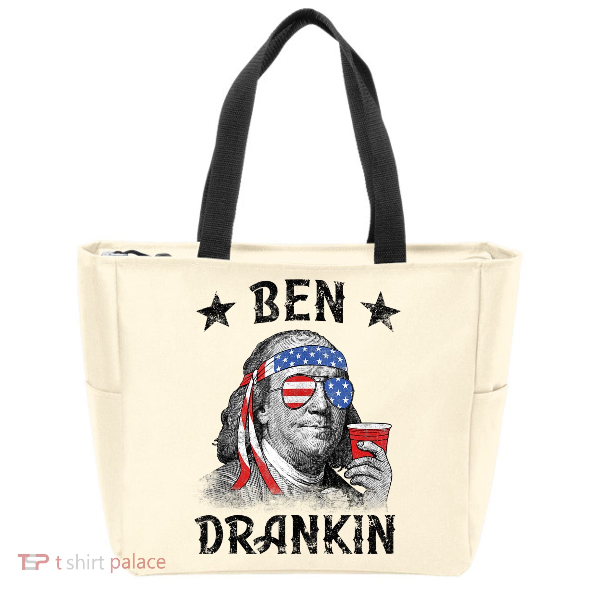 Ben Drankin Funny 4th Of July Tote Bag