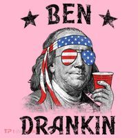 Ben Drankin Funny 4th Of July Coaster thumb 2