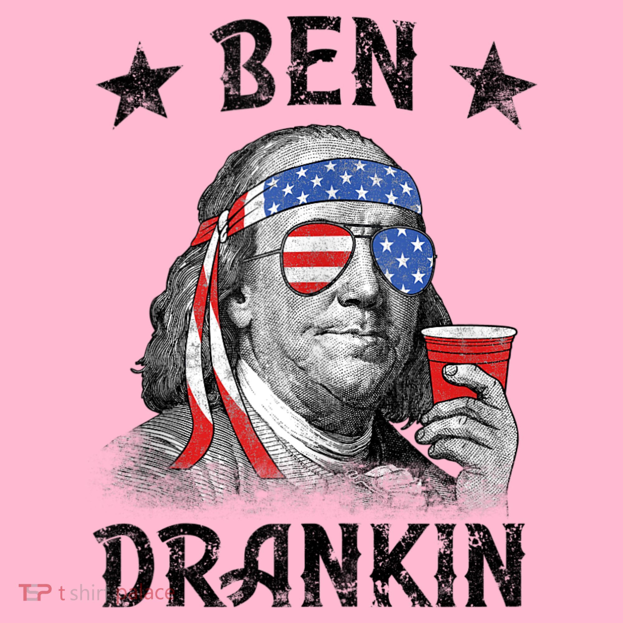 Ben Drankin Funny 4th Of July Coaster