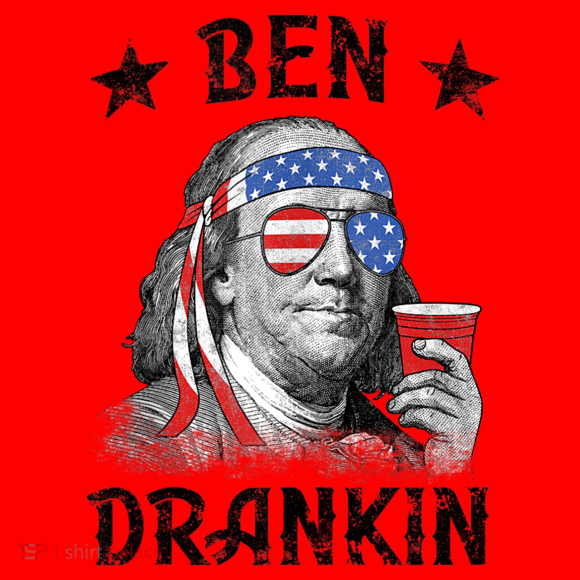 Ben Drankin Funny 4th Of July Santa Hat