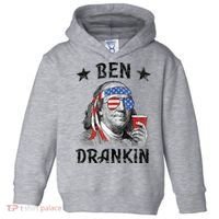 Ben Drankin Funny 4th Of July Toddler Hoodie thumb 0