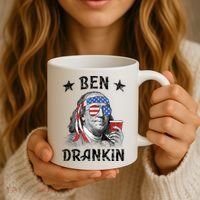 Ben Drankin Funny 4th Of July Coffee Mug thumb 3