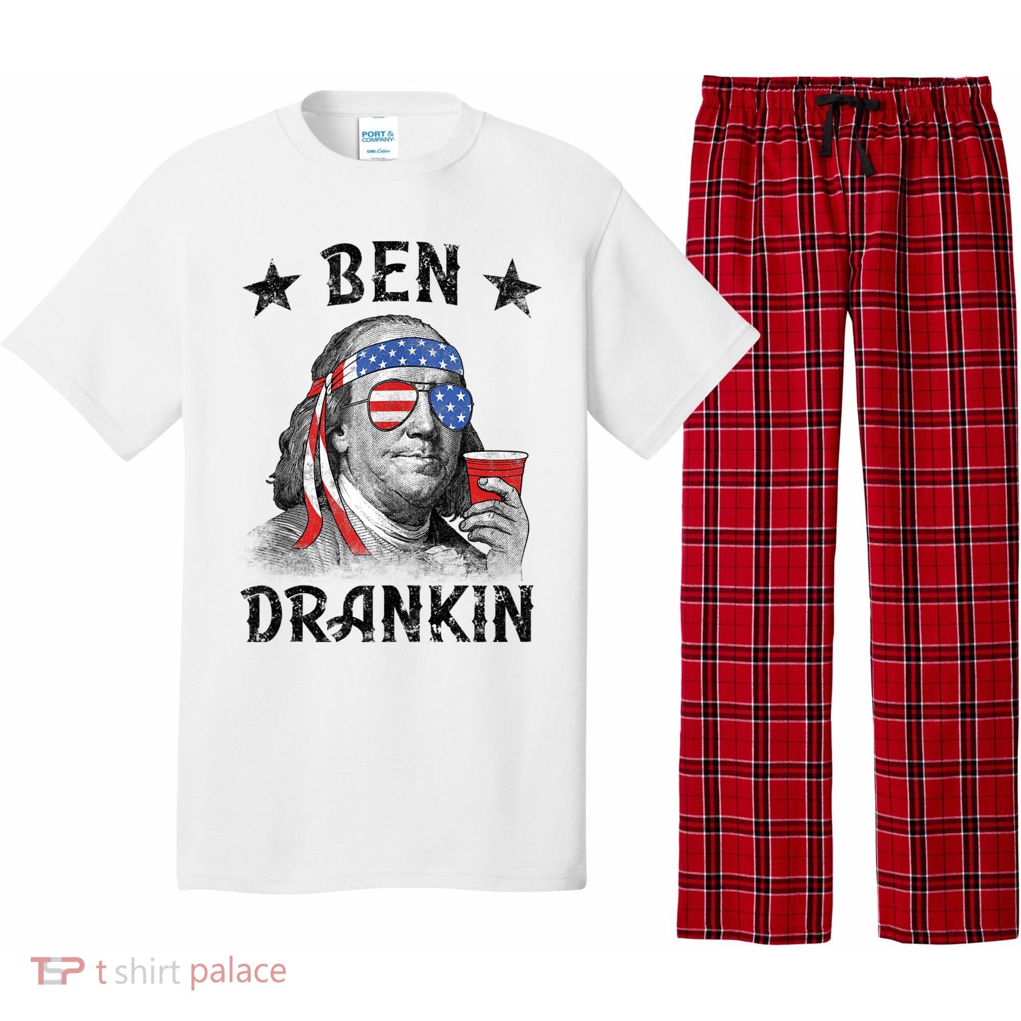 Ben Drankin Funny 4th Of July Pajama Set