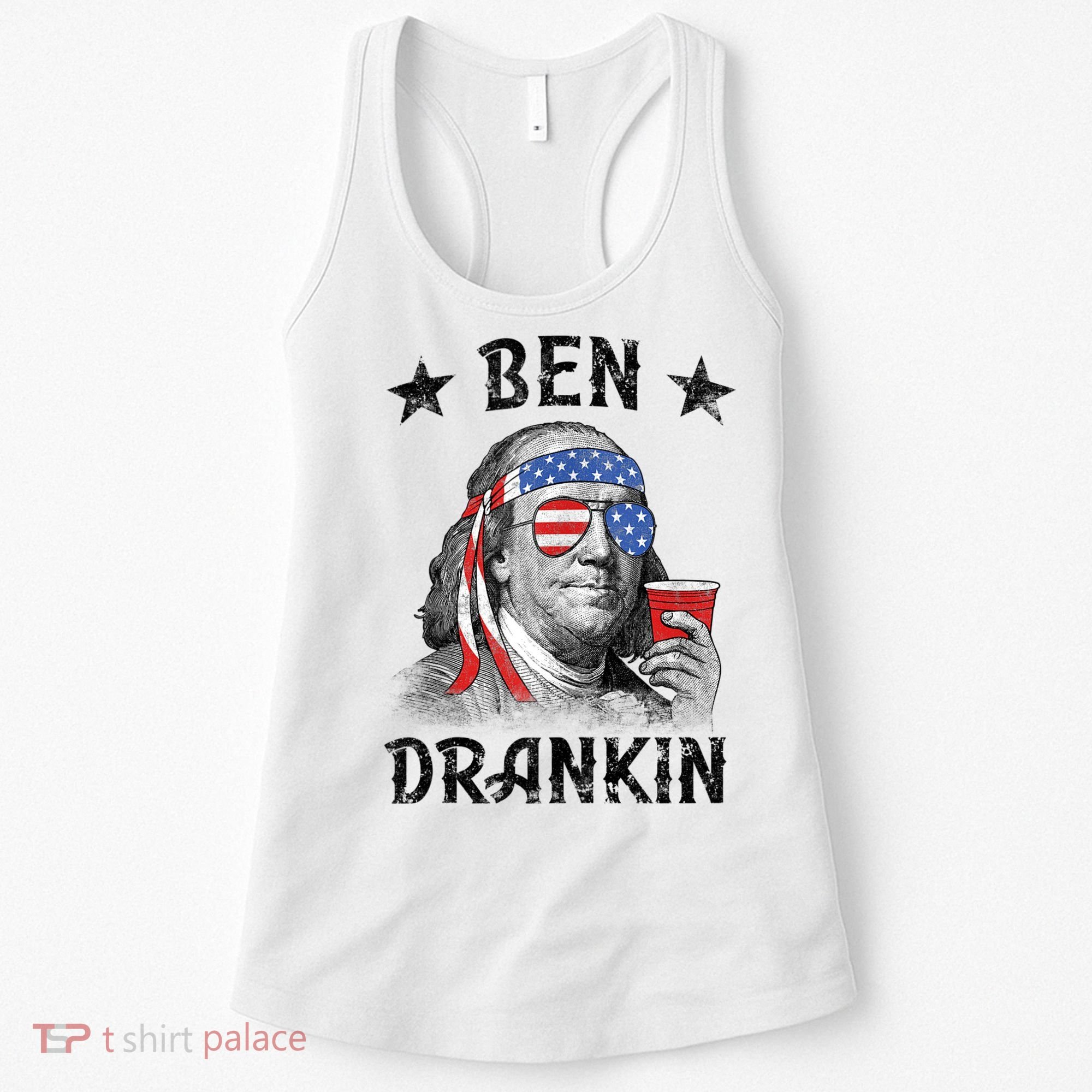 Ben Drankin Funny 4th Of July Women's Tank Top