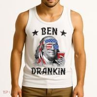 Ben Drankin Funny 4th Of July Tank Top thumb 3