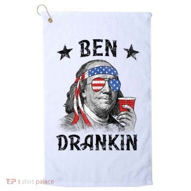 Ben Drankin Funny 4th Of July Golf Towel