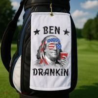 Ben Drankin Funny 4th Of July Golf Towel thumb 2