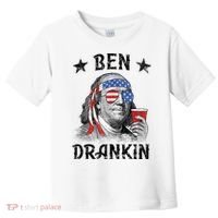 Ben Drankin Funny 4th Of July Toddler T-Shirt thumb 0
