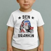Ben Drankin Funny 4th Of July Toddler T-Shirt thumb 2