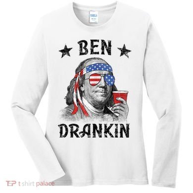 Ben Drankin Funny 4th Of July Women's Long Sleeve Shirt