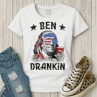 Ben Drankin Funny 4th Of July Women's T-Shirt thumb 3