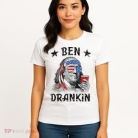 Ben Drankin Funny 4th Of July Women's T-Shirt thumb 4