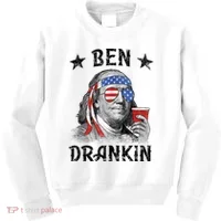 Ben Drankin Funny 4th Of July Kids Sweatshirt thumb 0