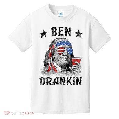 Ben Drankin Funny 4th Of July Kids T-Shirt