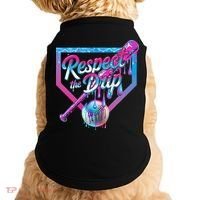 Baseball Drip For Ice Cream Drip Baseball Doggie Tank thumb 0