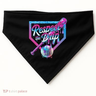 Baseball Drip For Ice Cream Drip Baseball USA-Made Doggie Bandana