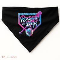Baseball Drip For Ice Cream Drip Baseball USA-Made Doggie Bandana thumb 0