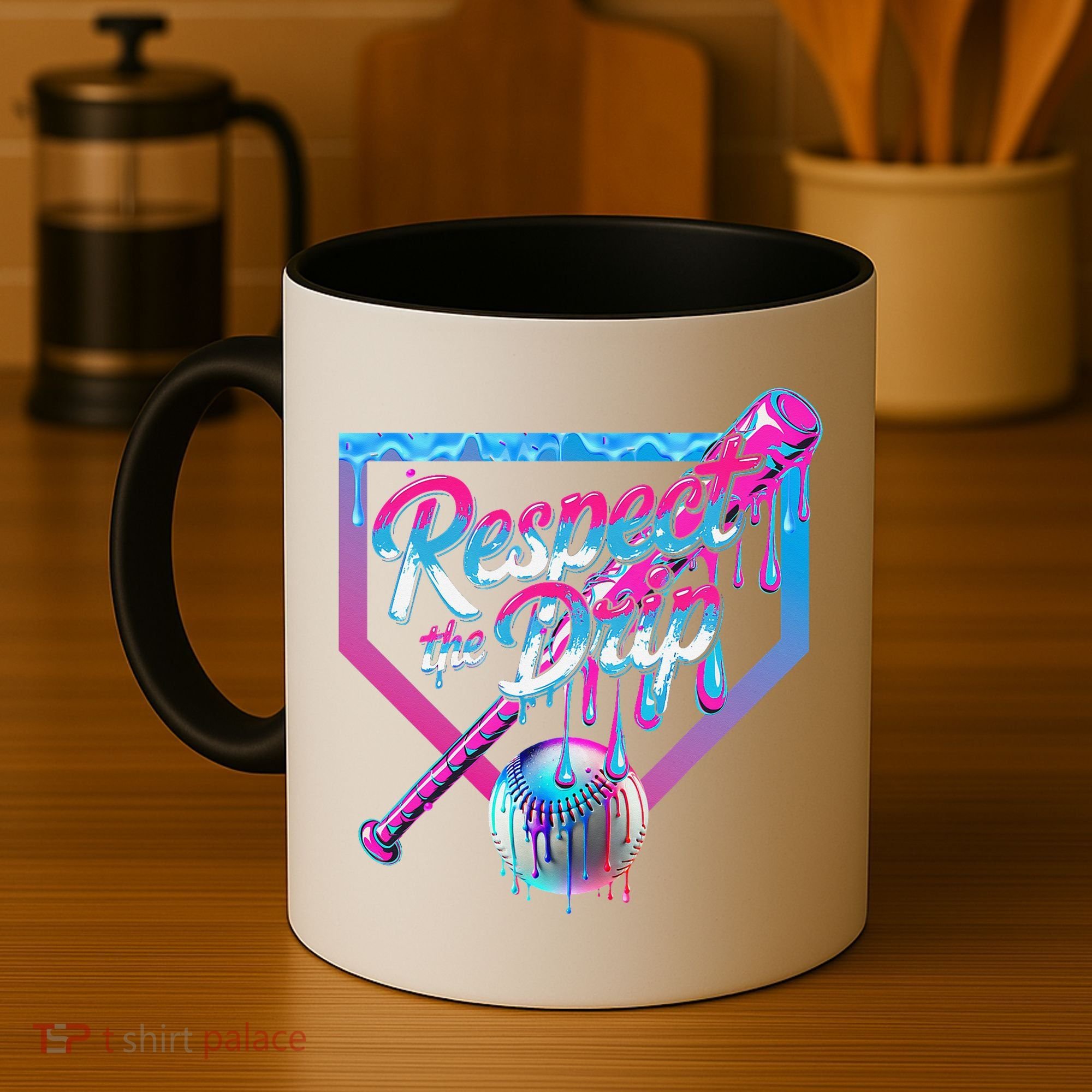 Baseball Drip For Ice Cream Drip Baseball Coffee Mug