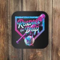 Baseball Drip For Ice Cream Drip Baseball Coaster thumb 0