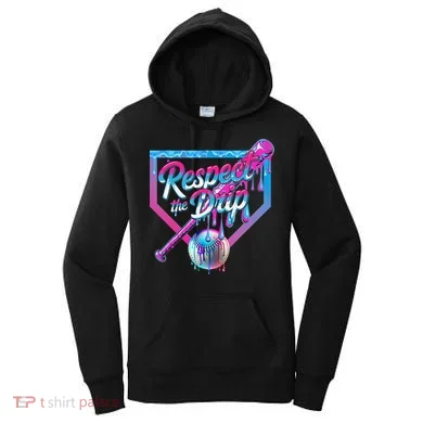 Baseball Drip For Ice Cream Drip Baseball Women's Hoodie