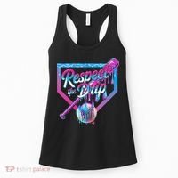 Baseball Drip For Ice Cream Drip Baseball Women's Tank Top thumb 0