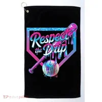Baseball Drip For Ice Cream Drip Baseball Golf Towel thumb 0