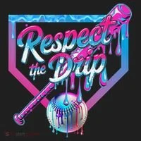Baseball Drip For Ice Cream Drip Baseball Golf Towel thumb 3