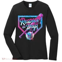 Baseball Drip For Ice Cream Drip Baseball Women's Long Sleeve Shirt thumb 0