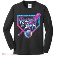 Baseball Drip For Ice Cream Drip Baseball Kids Long Sleeve Shirt thumb 0