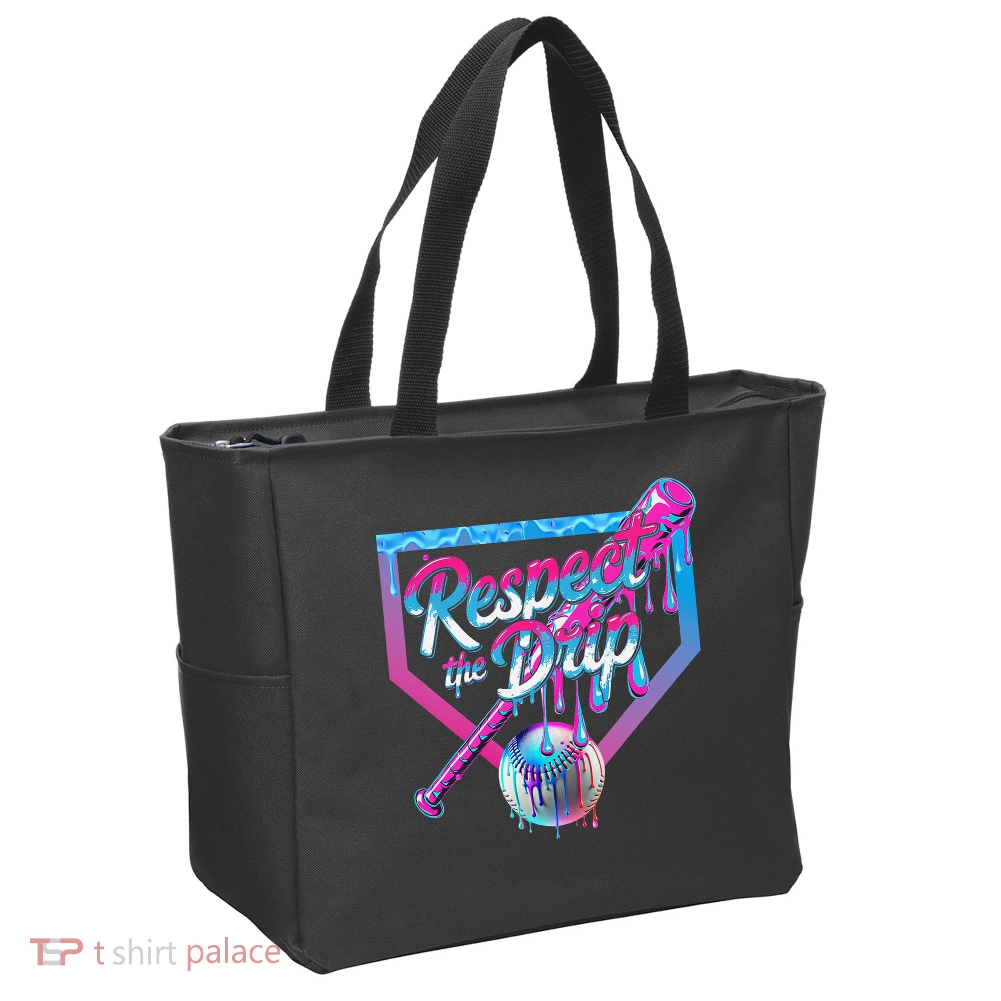Baseball Drip For Ice Cream Drip Baseball Tote Bag