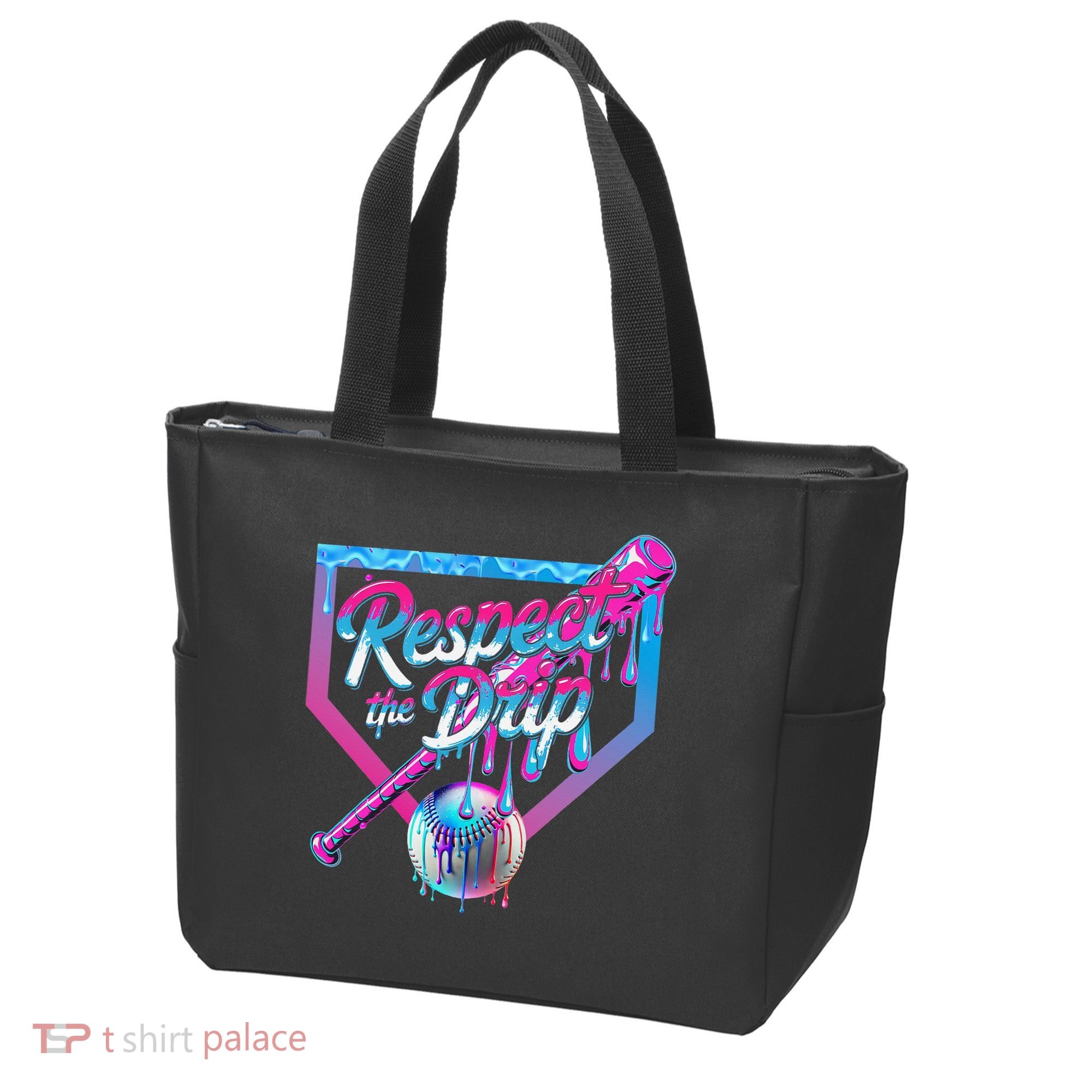 Baseball Drip For Ice Cream Drip Baseball Tote Bag