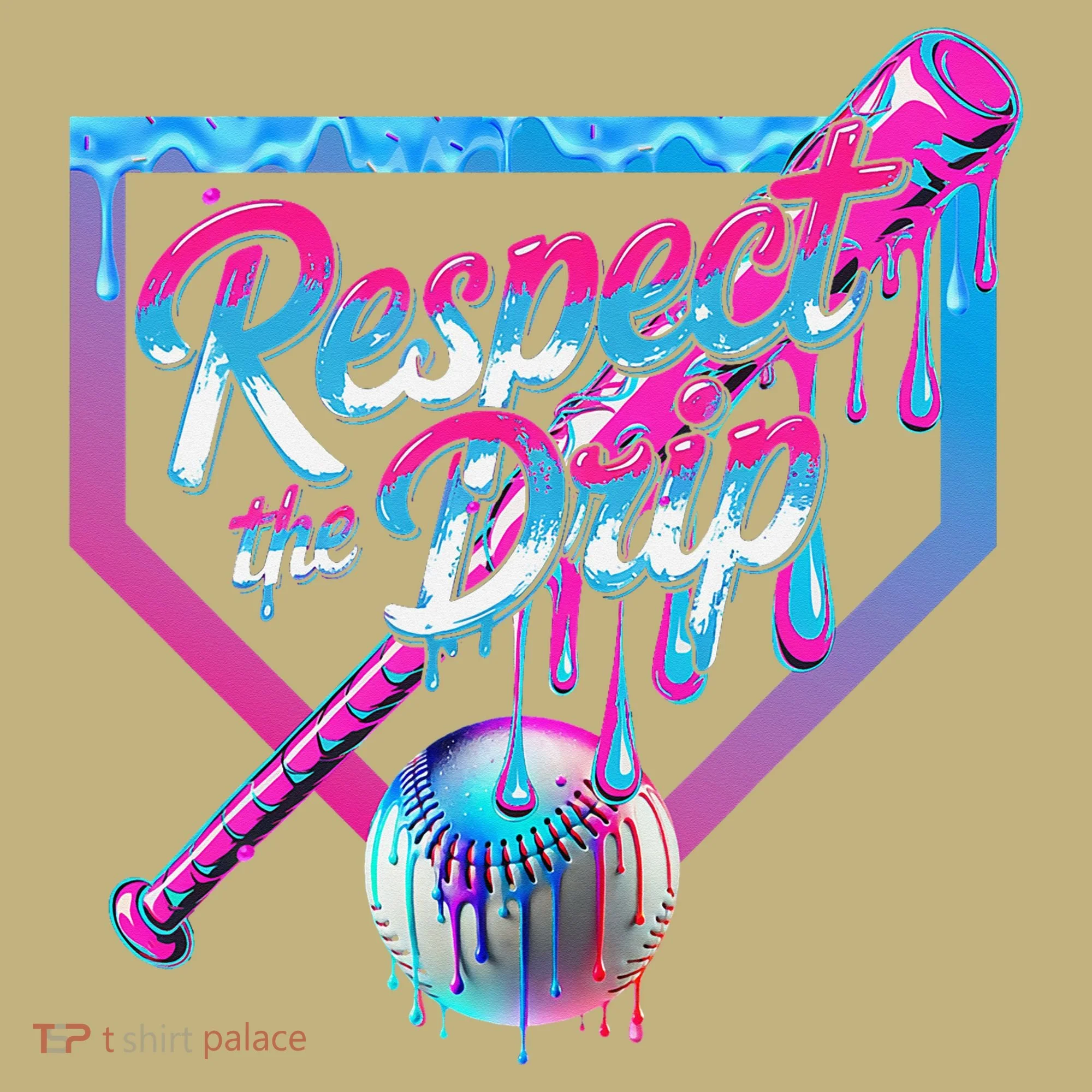Baseball Drip For Ice Cream Drip Baseball Long Sleeve Shirt