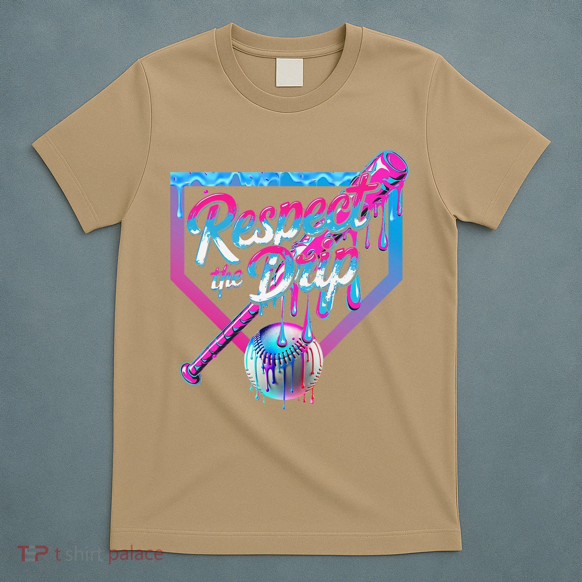 Baseball Drip For Ice Cream Drip Baseball T-Shirt