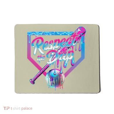 Baseball Drip For Ice Cream Drip Baseball Mousepad