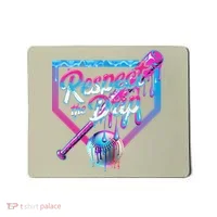 Baseball Drip For Ice Cream Drip Baseball Mousepad thumb 0