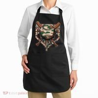 Baseball Drip For Ice Cream Dripping Baseball Camo Apron thumb 2