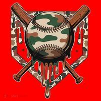 Baseball Drip For Ice Cream Dripping Baseball Camo Santa Hat thumb 1