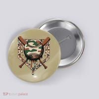 Baseball Drip For Ice Cream Dripping Baseball Camo Button thumb 0