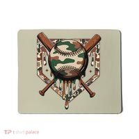 Baseball Drip For Ice Cream Dripping Baseball Camo Mousepad thumb 0