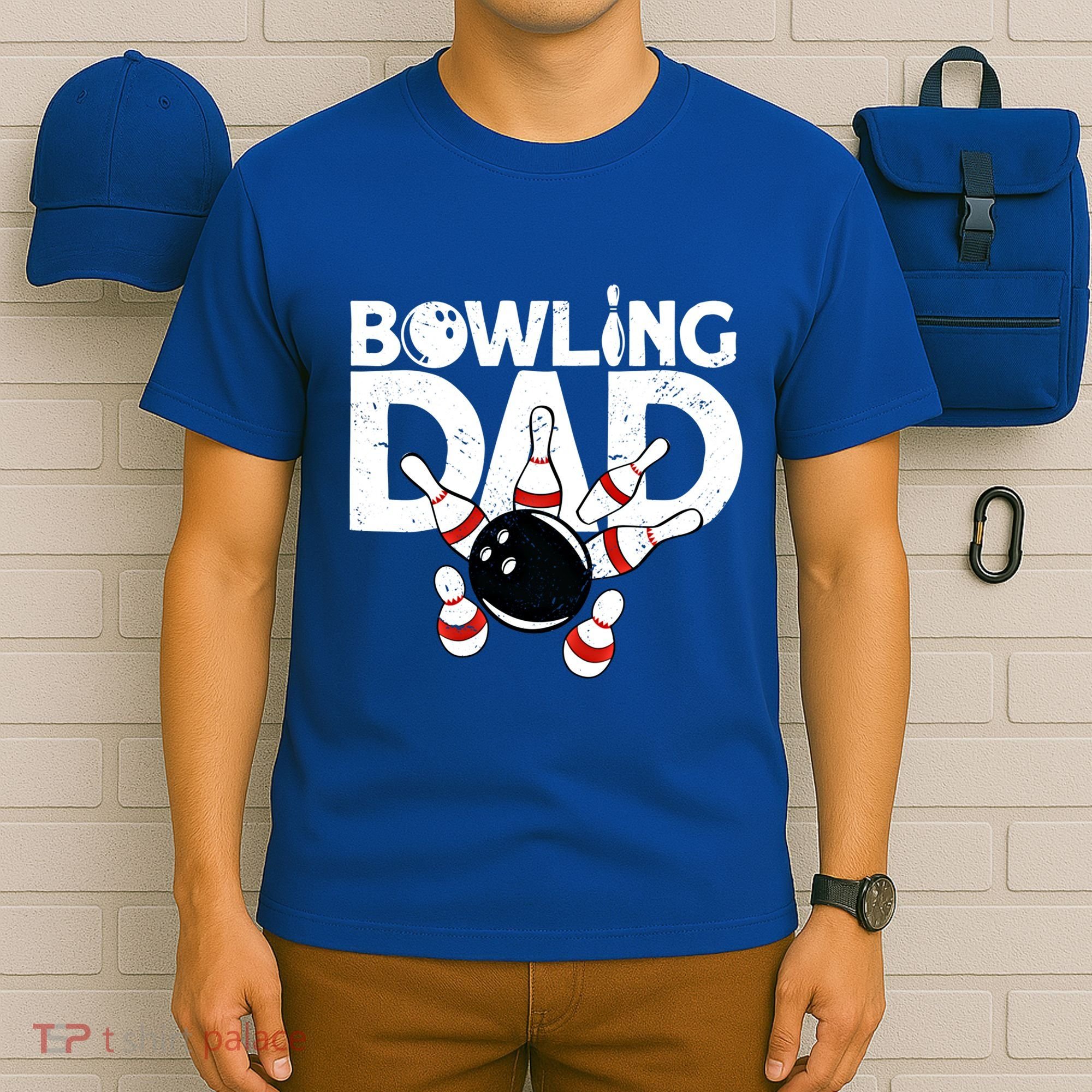 Bowling Dad Funny Bowling Player Bowler Bowling Cool Gift T-Shirt