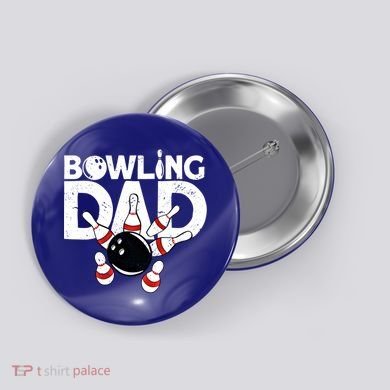 Bowling Dad Funny Bowling Player Bowler Bowling Cool Gift Button