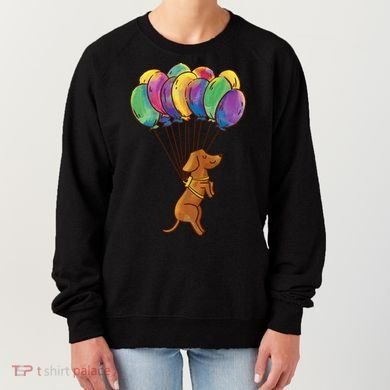 Balloon Dog Flying Women's Sweatshirt