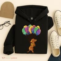 Balloon Dog Flying Hoodie thumb 4