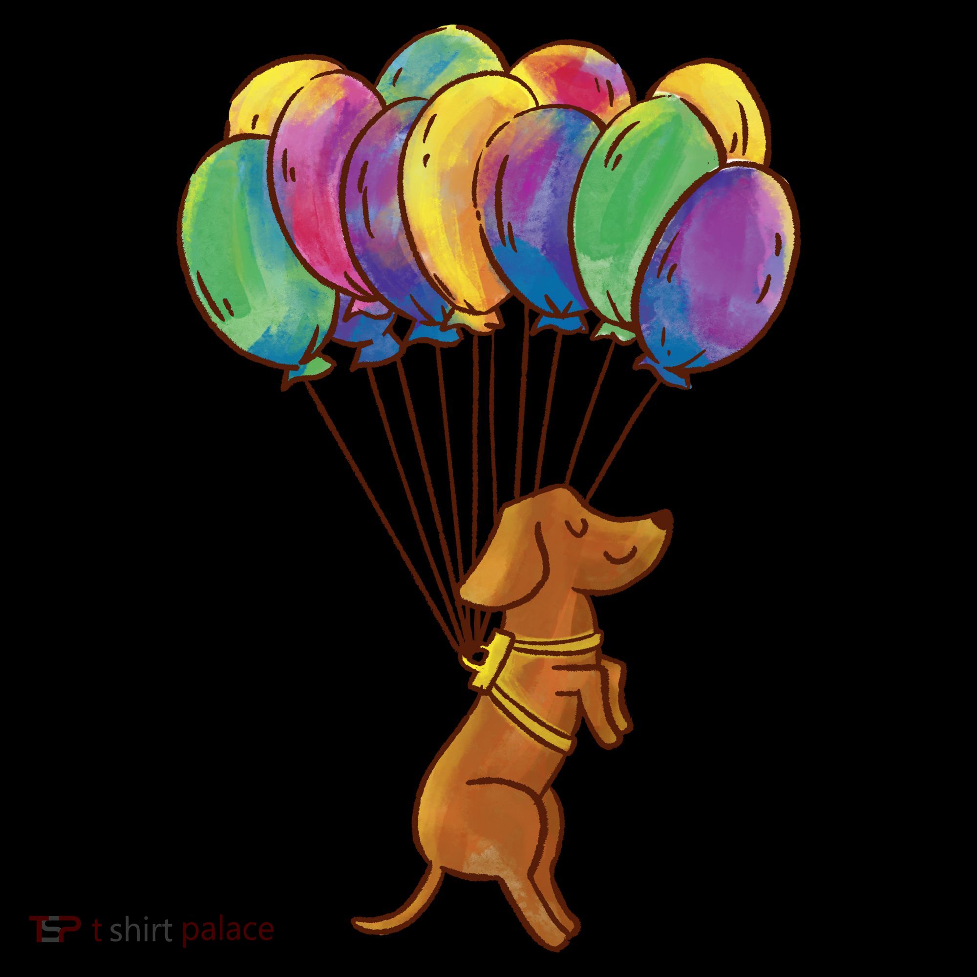 Balloon Dog Flying Women's Tank Top