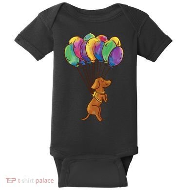 Balloon Dog Flying Baby Bodysuit